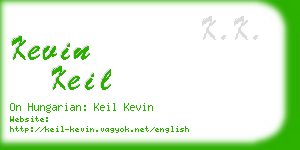 kevin keil business card